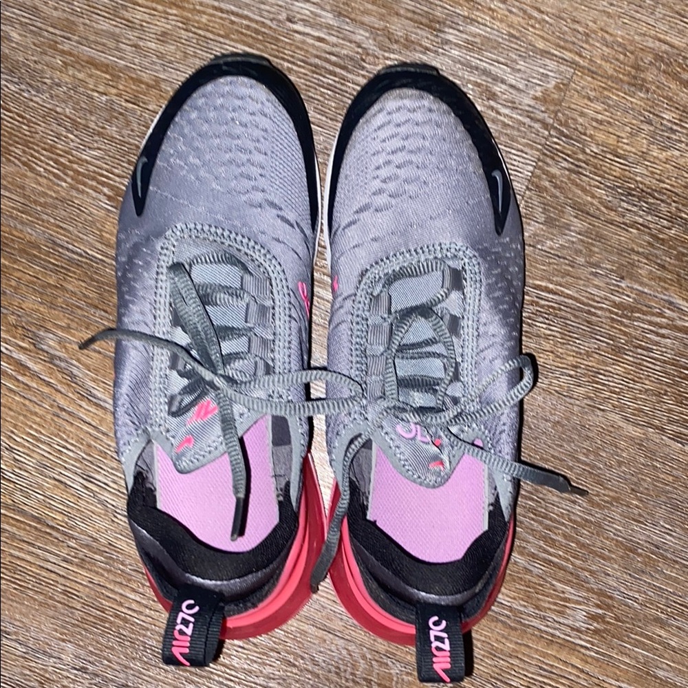 Nike Gray and Pink Air Max Sneakers